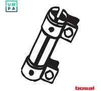 Bosal Exhaust Pipe Connector 265-955 Double Clamp 61x125mm