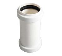Pipe Connector Straight 40mm PVC Pipe Adapter Bath Waste Pipe Joiner Waste Compression Fittings for Bath, Kitchen Sink, Shower Tray