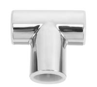 Pipe Connector Tee Stainless Steel for Bathroom Glass Door Railings