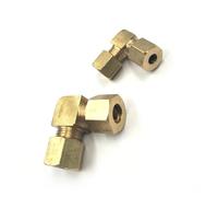 Pipe Connectors1pc Fit 6mm 8m 9.52mm 10mm 12mm OD Tube 90 Degree Elbow Connector Coupler Compression Union Brass Fitting Home Garden(12.7mm)