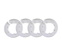 Pipe Cover, Pipe Escutcheon, Water Pipe Cover, Plastic Trim Ring, 50mm Black Decorative Concealer for Hiding Gaps Around Pipes, Easy Install Buckle Design, 4 Pack for Bathroom Kitchen Laundry