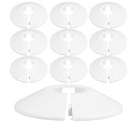 Pipe Cover Plate 22mm White Abs 10pcs Concealing Pipes and Valves