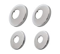 Pipe Covers Chrome, TIANLIN 4 Pieces Faucet Pipe Covers, Chrome Radiator Pipe Cover, Stainless Steel Pipe Collars, Inner Diameter 26mm/33mm, for Pipes, Shower Panels, Sanitary Facilities