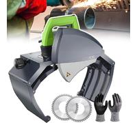 Pipe Cutting Machine Portable Hand Held, Adjustable Speed 2900rpm, Cuts 15-400mm Plastic Metal Pipes, Electric Pipe Cutter