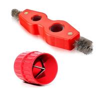 Pipe Deburring Tool,Plumbing Tools,Copper Pipe Cutter,4-in-1 universal pipe deburring tool set,inner hole and outer edge deburring device with cleaning brush, suitable for copper/PVC/PPR/aluminum