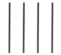 PIPE DÉCOR 3/4” x 42” Malleable Cast Iron Pipe, Pre Cut, Industrial Steel Grey Fits Standard Three Quarter Inch Black Threaded Pipes Nipples and Fittings, Build Vintage DIY Furniture, 4 Pack