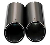 pipe diesel gas vent hose For A4 B8 A3 A1 Q5 Car Exhaust Tip Muffler Pipe Cover 2pcs Stainless Steel Exhaust Pipe Car End Pipes(Blue)
