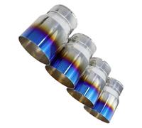 pipe diesel gas vent hose For B&MW For F87 For M2 For F80 M3 F82 F83 M4 Car End Pipes 4 Pcs Stainless Steel Exhaust Tips Direct Tip Other Pipe(Blue)