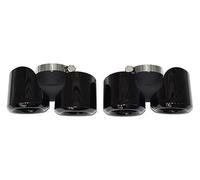 pipe diesel gas vent hose For Land For Rover For Fenr 90 110 2020-2024 Exhaust Pipe Upgra Stainless Steel Black Square Muffler Nozzle(Black,2.0)