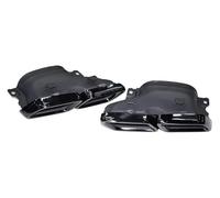 pipe diesel gas vent hose For M&erces For C-Class W205 C200 C300 C260 C180 2015-2018 Matte Black Square Mouth AMG Exhaust Pipe Muffler Car End Pipes(Black)