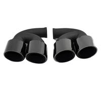 pipe diesel gas vent hose For P&orsche For Cayenne 958 2011-2014 Tailpipe Exhaust System Tip Car End Pipes Quad Muffler Nozzle(Black Short)