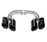 pipe diesel gas vent hose For P&orsche For Cayenne 9Y0 2018-2024 Car End Pipes Upgra Quad Sport Tailpipe Exhaust Pipe Muffler(Petrol-black)