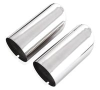 pipe diesel gas vent hose For VW For Jetta For MK6 1.4T For Golf 6 7 MK7 Stainless Steel Exhaust Pipe Muffler Tip Tail(Silver)