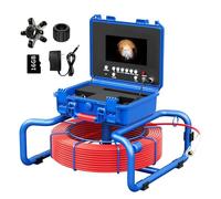 Pipe Drain Inspection Camera, 7" Screen Drain Camera With DVR,Sewer Pipeline Industrial Endoscope,for Duct Drain Pipe, Sewer Line(100 M/328 FT)