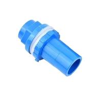 Pipe Drainage Joint Aquarium Straight Drainage Connector Water Overflow Bottom Joint, 20~50mm Inlet Outlet Joints for Garden 1pc(Blue,25mm)
