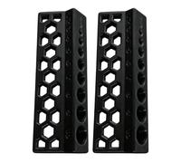 Pipe Drilling Guide, Precision Tool Set, Straight Holes with Easy Align, 2 Piece Block with Strong Frame, 3.62x1.34 Inches Workshop Accessory, Functional Drill Guide for Woodworking Fabrication Use