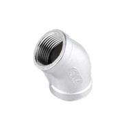 Pipe Elbow Threaded Elbow 1PCS 1/4" 3/8" 1/2" 3/4" 1" 1"-1/4" Female X Male Thread Street Elbow 45 Degree Angled SS 304 Stainless Steel Pipe Fitting Connectors(F F,Elbow_DN20)