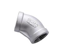 Pipe Elbow Threaded Elbow 1PCS BSP Female Thread 304 Stainless Steel Equal 45 Degree Elbow DN8 - DN50 Water Pipe Fitting SS304 Joint Connector