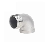 Pipe Elbow Threaded Elbow 1PCS Street Elbow 90 Degree DN8 DN10 DN15 DN20 DN25 DN32 DN40 Stainless Steel SS304 Threaded Pipe Fitting(1/4")
