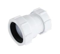 Pipe Extension Connector Reducer 40mm Female to 32mm Female Suitable Drain Waste Trap Adapter for Kitchen Sinks, Baths