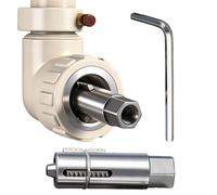 Pipe Extractor - Heavy Duty Adjustable Tool - 12mm and 14mm Pipe Screw Remover with Hex Wrench,for Faucet Valve Screw Thread Maintenance Construction