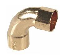 Pipe Fitting Bow Elbow Copper Solder Female x Female 22mm Diameter 90deg Angle