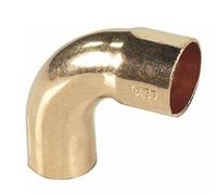 Pipe Fitting Bow Elbow Copper Solder Male x Female 22mm Diameter 90deg Angle