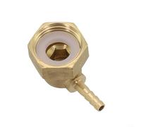 Pipe Fitting Connector Brass Barb Hose Tail End for Water and Gas Applications with Leak Resistant Threads (4mm)