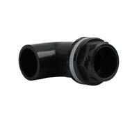Pipe Fitting Joint 1pc Black PVC Overflow Joints for Aquarium 20 25 32 40 50mm, Water Inlet Outlet Supply Pipe Drain Fittings(Yellow,20mm)
