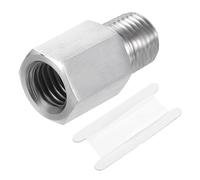 Pipe Fitting Reducing Adapter M12 Male X 1/8" Npt Female 304 Stainless Steel Reducer Connector Water Oil Air Pressure Gauge Silver