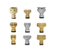 Pipe Fittings 1/2" 3/4" 1" Threaded Brass Quick Coupling Garden Watering Drip Irrigation Copper Hose Fitting 1 Piece (Color : 4L/H)
