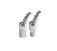 Pipe Fittings 1/8" 1/4" Male Female Pneumatic Fitting EU American US Rotary Universal Quick Connector(C Type Joint,BSP1I4 MALETHREAD_Size)