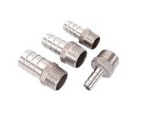 Pipe Fittings 6mm 8mm 10mm 12mm 13mm 14mm 15mm 16mm 19mm 20mm x 1/8" 1/4" 3/8" 1/2" 3/4" NPT Male Thread 304 Stainless Steel Pipe Fitting(19mm,1/2")