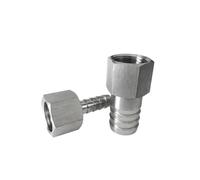 Pipe Fittings 6mm 8mm 10mm 12mm 14mm 16mm Hose Barb M6 M8 M10 M12 M14 Female Thread Stainless Steel High Pressure Pipe Fitting(8mm,M12x1)