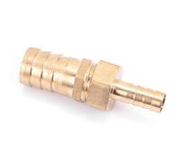 Pipe Fittings,Akozon Brass Fitting Hose Barb Tail Reducer Reducing Plug Connector 10mm-16/19/25mm(10-19mm)
