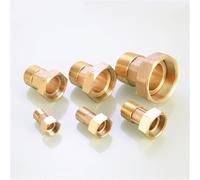 Pipe Fittings Connector Accessories Meter Copper Connector 1/2 inch 3/4 Inside and Outside Wire Union,1 in to .2 in Brass Hose