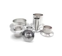 Pipe Fittings Vacuum Flange Joint KF16 KF25 KF40 KF50 Welded Pipe Fittings Joint Length 20mm 30mm 40mm 50mm Suitable Vacuum Pipe Connector(KF50,Length 30mm)