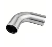 Pipe Flexible Induction 1pcs 0/45/90 Degrees Type Aluminum Tube Universal 51 63 76mm 2 2.5 3inch Cold Air Intake Pipe Car Turbo High Flow Silver(Silver 76 90)