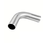 Pipe Flexible Induction 1pcs 0/45/90 Degrees Type Aluminum Tube Universal 51 63 76mm 2 2.5 3inch Cold Air Intake Pipe Car Turbo High Flow Silver(Silver 51 90)