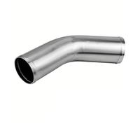 Pipe Flexible Induction 1pcs 0/45/90 Degrees Type Aluminum Tube Universal 51 63 76mm 2 2.5 3inch Cold Air Intake Pipe Car Turbo High Flow Silver(Silver 76 45)