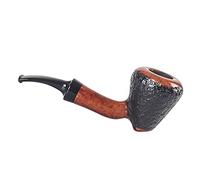 Pipe, Handmade Wooden Pipe Retro Old-Fashioned Pipe for Women, Men & All (B)
