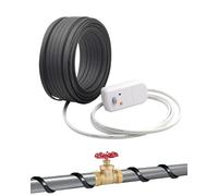 Pipe Heating Cable with Thermostat Anti-Freeze Trace Heating Tape Self-Limiting 65℃ Earth Leakage Protection Flame-Retardant with Pure Copper Core (Practical and Functional, metre(s), 3)