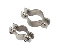 Pipe Holder Bracket Pipe Holder Bracket Flat Clamp(with Rubber pad,1set M38)