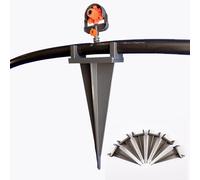 Pipe Holder Pegs Suitable for Gardena Irrigation System Micro Drip System Hose 13 mm Made of 100% Recycled Plastic PETG (Pack of 6)