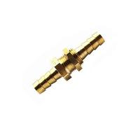 Pipe Hose Barb Bulkhead Brass Barbed Tube Pipe Fitting Coupler Connector Adapter, for Fuel Water Copper(14mm)