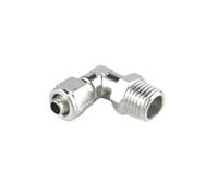 Pipe Hose Fitting BSP Male PL Brass Rotary Elbow Coupler 1/2-1/8in, Twist Lock Pneumatic Air Fitting for 4-16mm OD Tubes 1pc(10x8mm,1/8 inch)