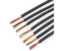 Pipe House 1M PTFE Insulation High Temperature Soft Line, T12 Soldering Iron Station 2 3 4 5 6 8 Cores, Tinned Copper Silicone Wire Cable Soil Electronics (Color : 8 Cores, Size : 1 Meter)
