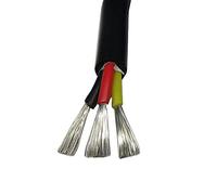 Pipe House 2 3 4 Core Silicone Rubber Cable, Ultra Soft Copper Silicon Wire, 17 18 20 22 AWG, Insulated Flexible Silicone Sheath Wire Soil Electronics (Color : 3core 0.75mm2, Size : 5meter)