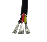 Pipe House 2 3 4 Core Silicone Rubber Cable, Ultra Soft Copper Silicon Wire, 17 18 20 22 AWG, Insulated Flexible Silicone Sheath Wire Soil Electronics (Color : 3core 0.5mm2, Size : 10meter)