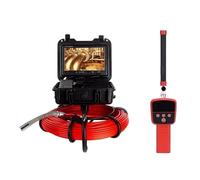 Pipe Inspection Camera Self-leveling+512HZ Sonde+Locator/Receiver, Sewer Drain Endoscope 9Inch HD Screen5/ 7MM Cable WIFI/8GB DVR Easy To Use(9in DVR WIFI 5MM)